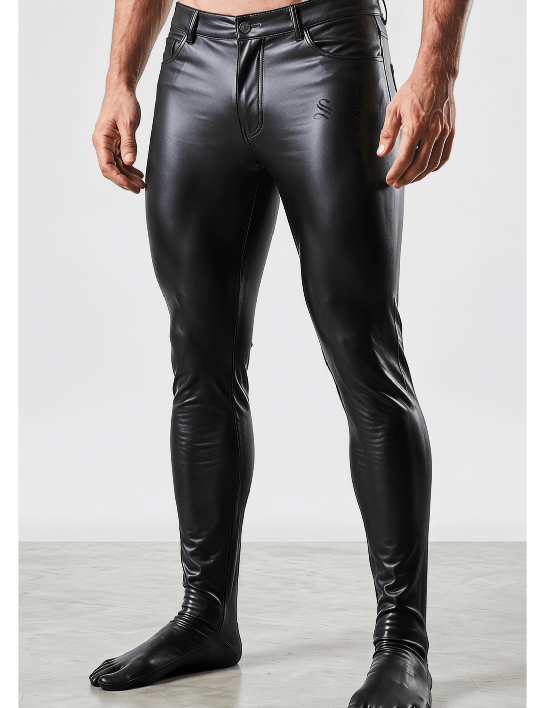 Fingeriz - Pu Leather Pants for Men - Sarman Fashion - Wholesale Clothing Fashion Brand for Men from Canada