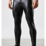 Fingeriz - Pu Leather Pants for Men - Sarman Fashion - Wholesale Clothing Fashion Brand for Men from Canada