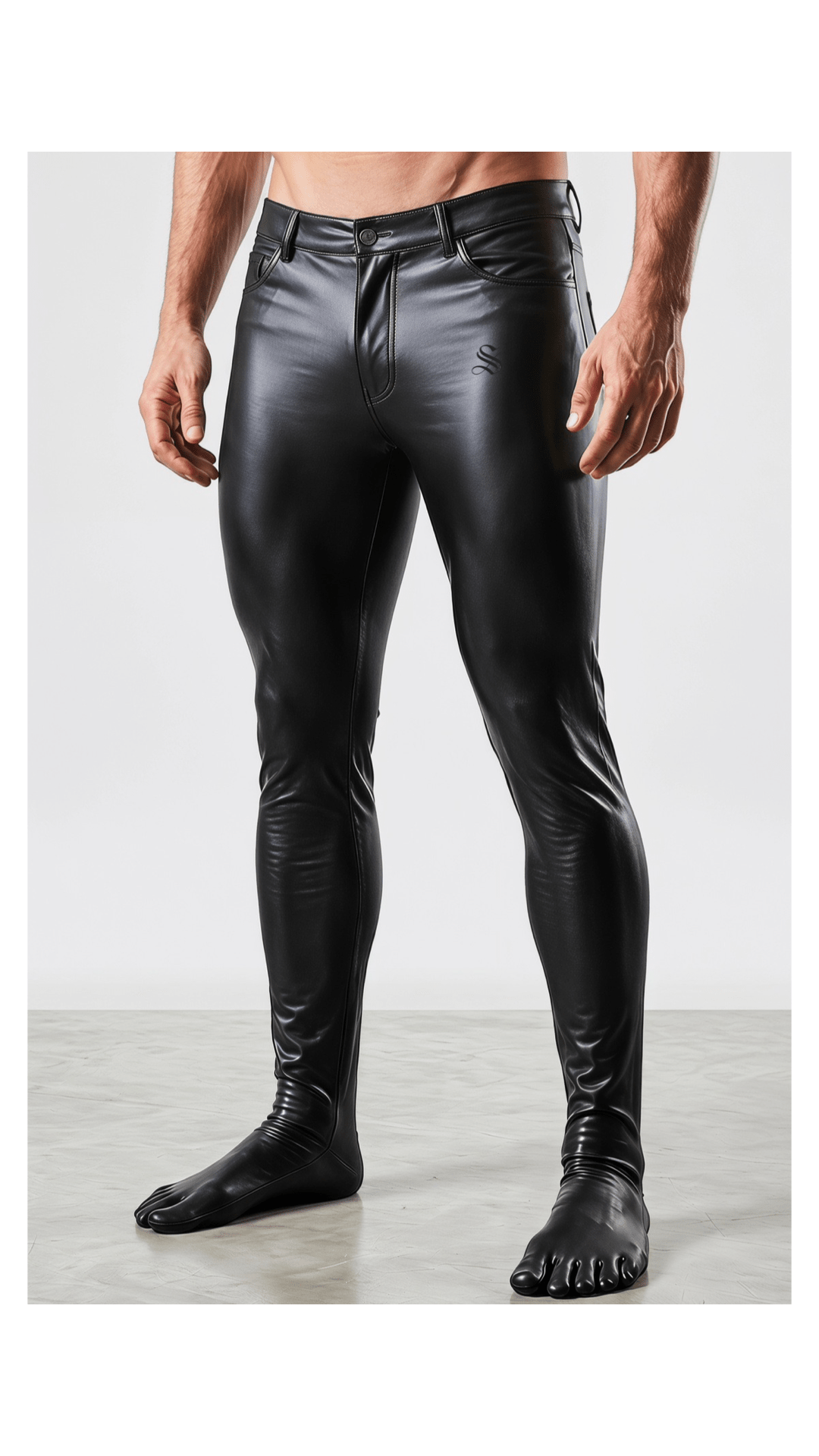 Fingeriz - Pu Leather Pants for Men - Sarman Fashion - Wholesale Clothing Fashion Brand for Men from Canada