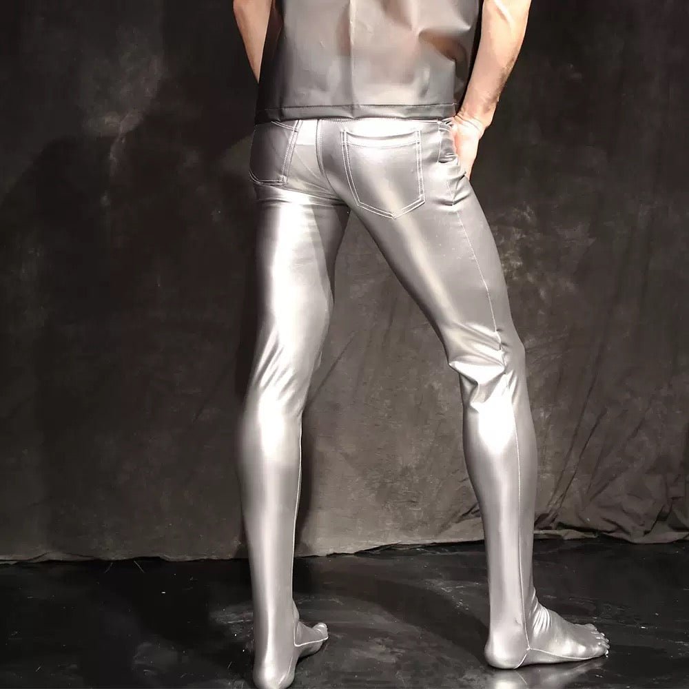 Fingeriz - Pu Leather Pants for Men - Sarman Fashion - Wholesale Clothing Fashion Brand for Men from Canada