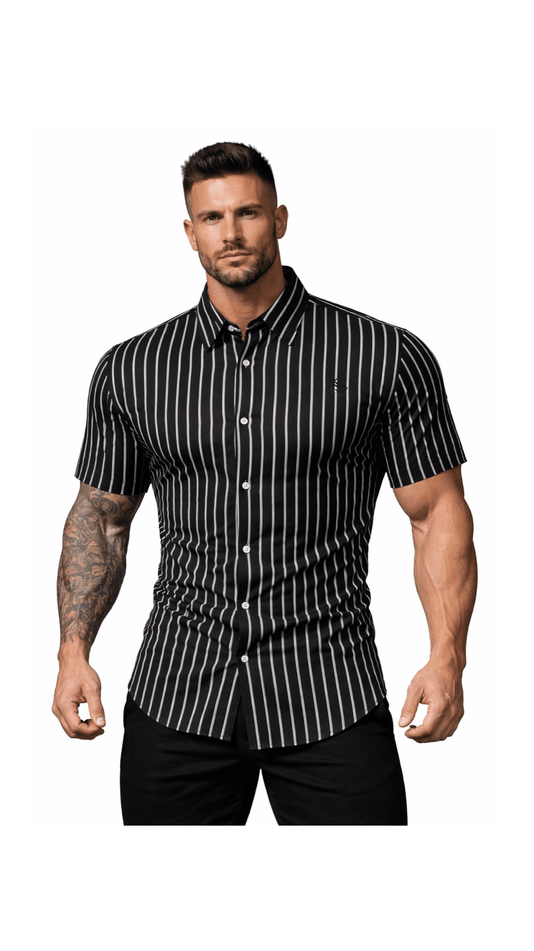 FJUU - Short Sleeves Shirt for Men - Sarman Fashion - Wholesale Clothing Fashion Brand for Men from Canada