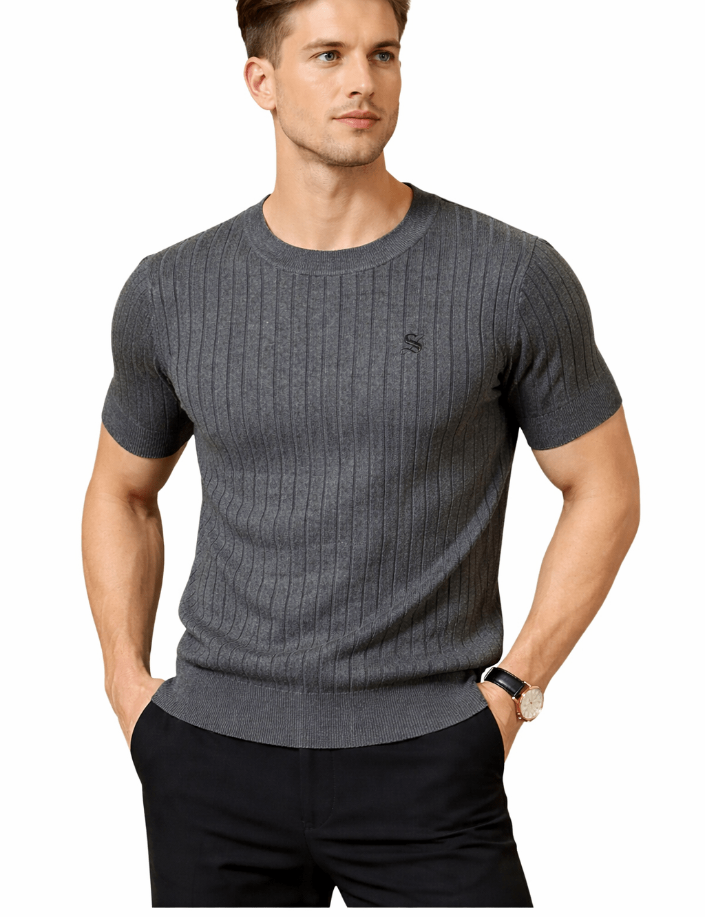 Floss - T-Shirt for Men - Sarman Fashion - Wholesale Clothing Fashion Brand for Men from Canada