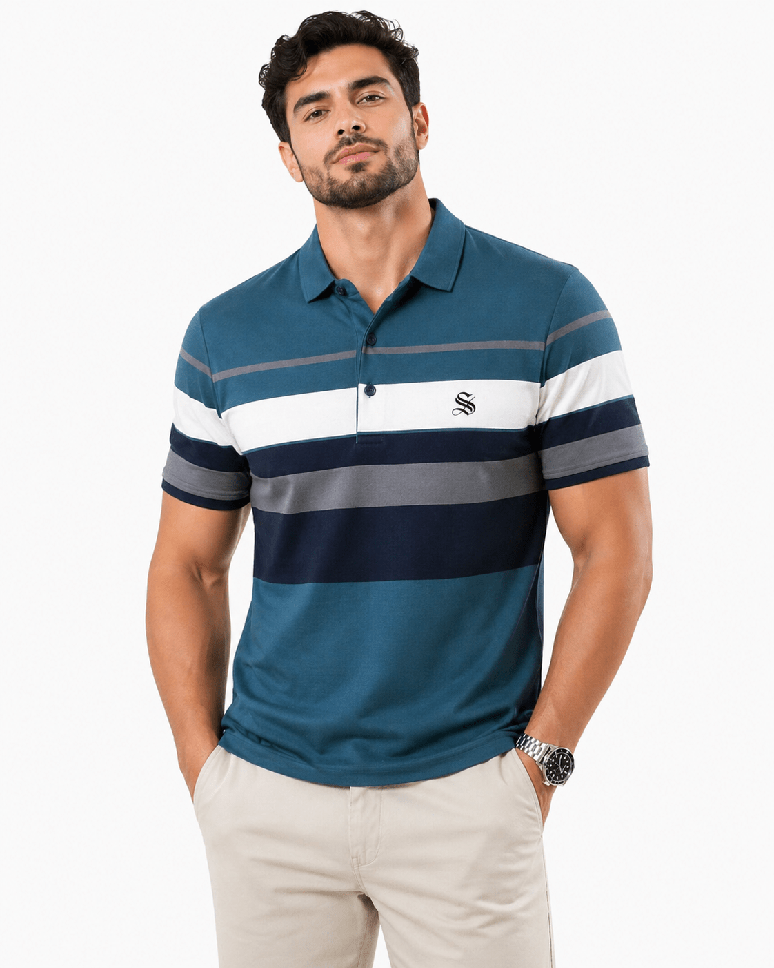 FSMI - Polo Shirt for Men - Sarman Fashion - Wholesale Clothing Fashion Brand for Men from Canada