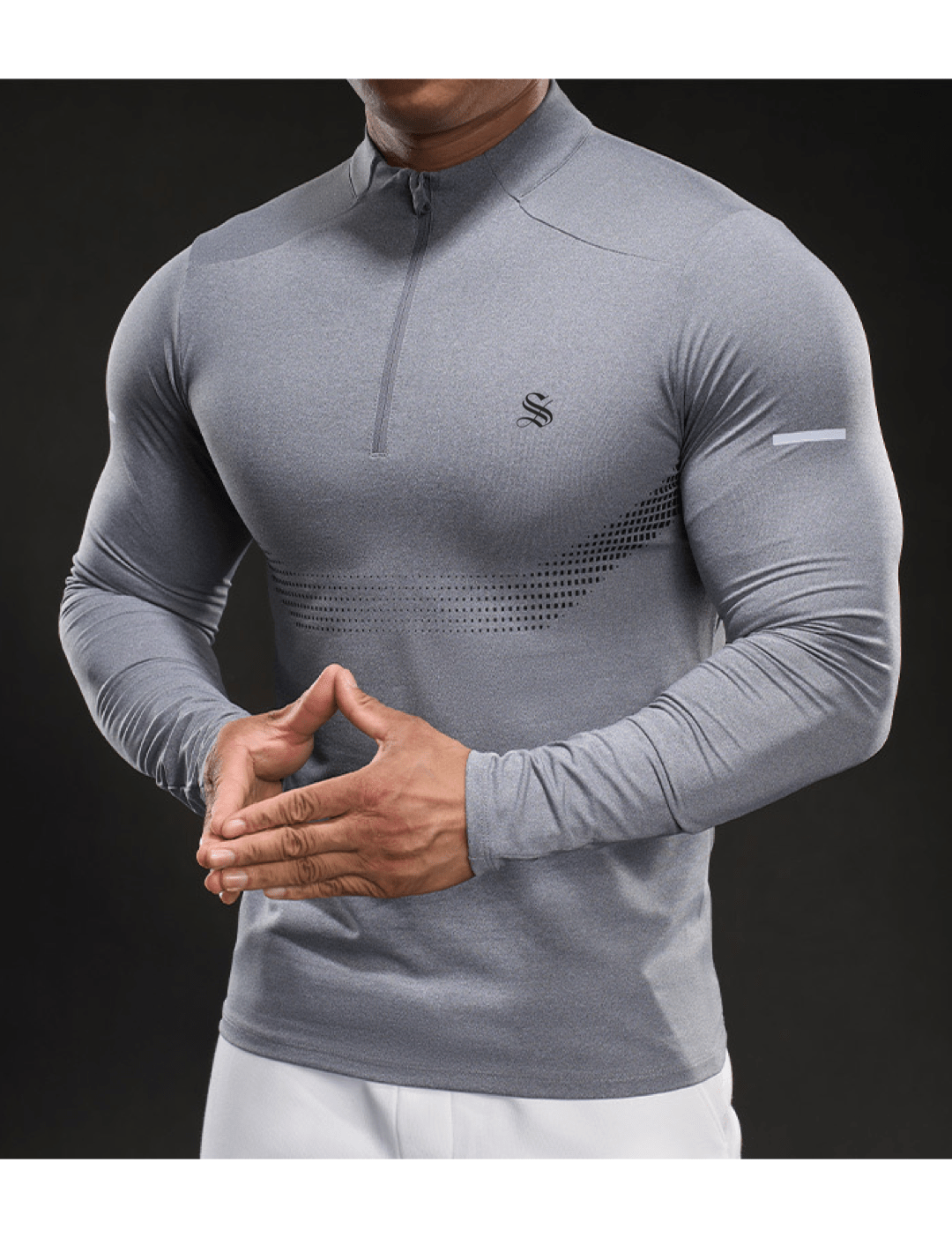 Fujaza 127 - Long Sleeves Track Top for Men - Sarman Fashion - Wholesale Clothing Fashion Brand for Men from Canada