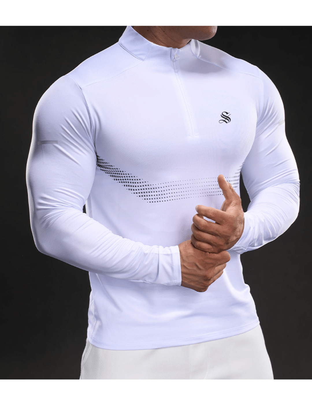 Fujaza 127 - Long Sleeves Track Top for Men - Sarman Fashion - Wholesale Clothing Fashion Brand for Men from Canada
