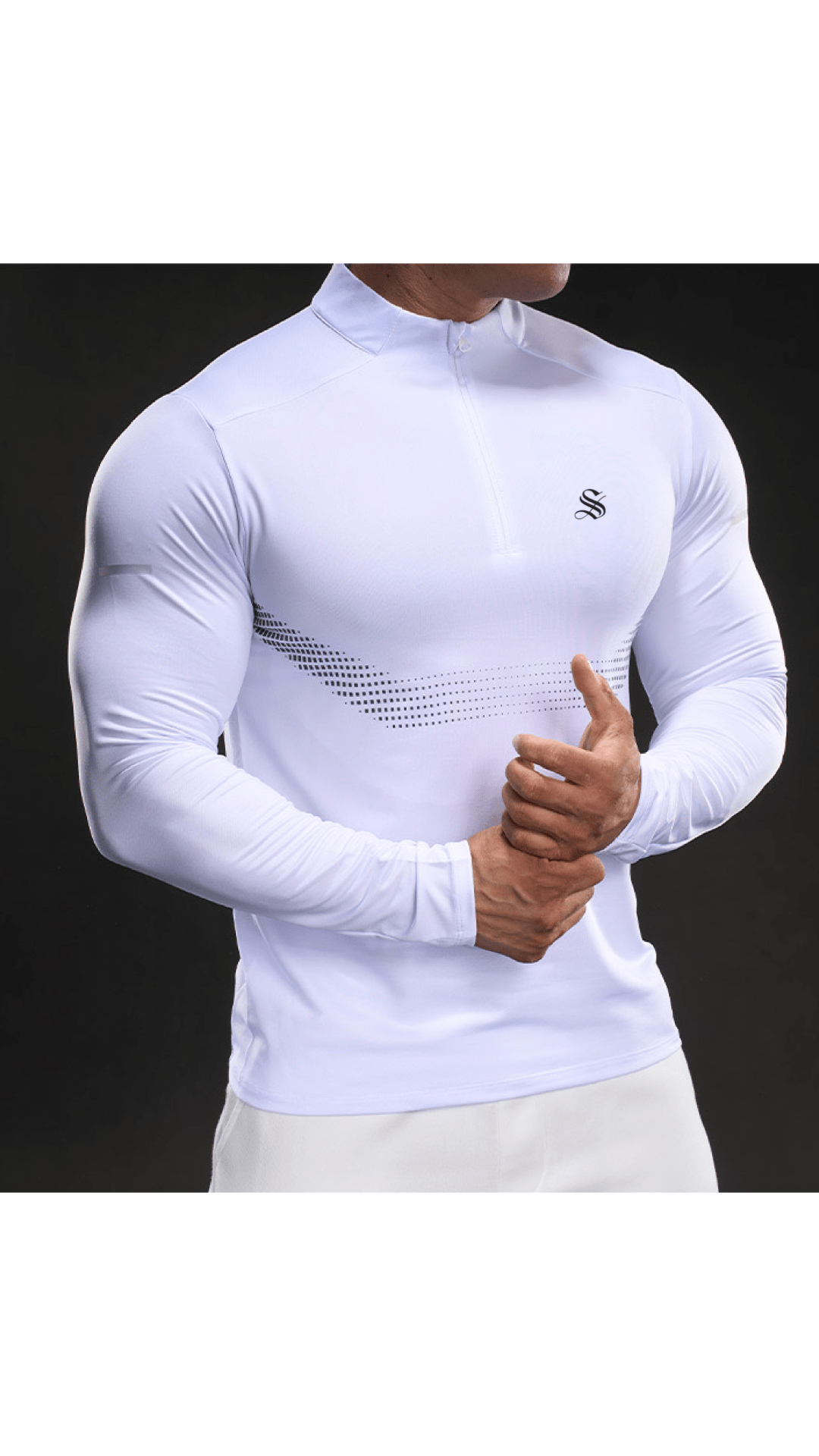 Fujaza 127 - Long Sleeves Track Top for Men - Sarman Fashion - Wholesale Clothing Fashion Brand for Men from Canada