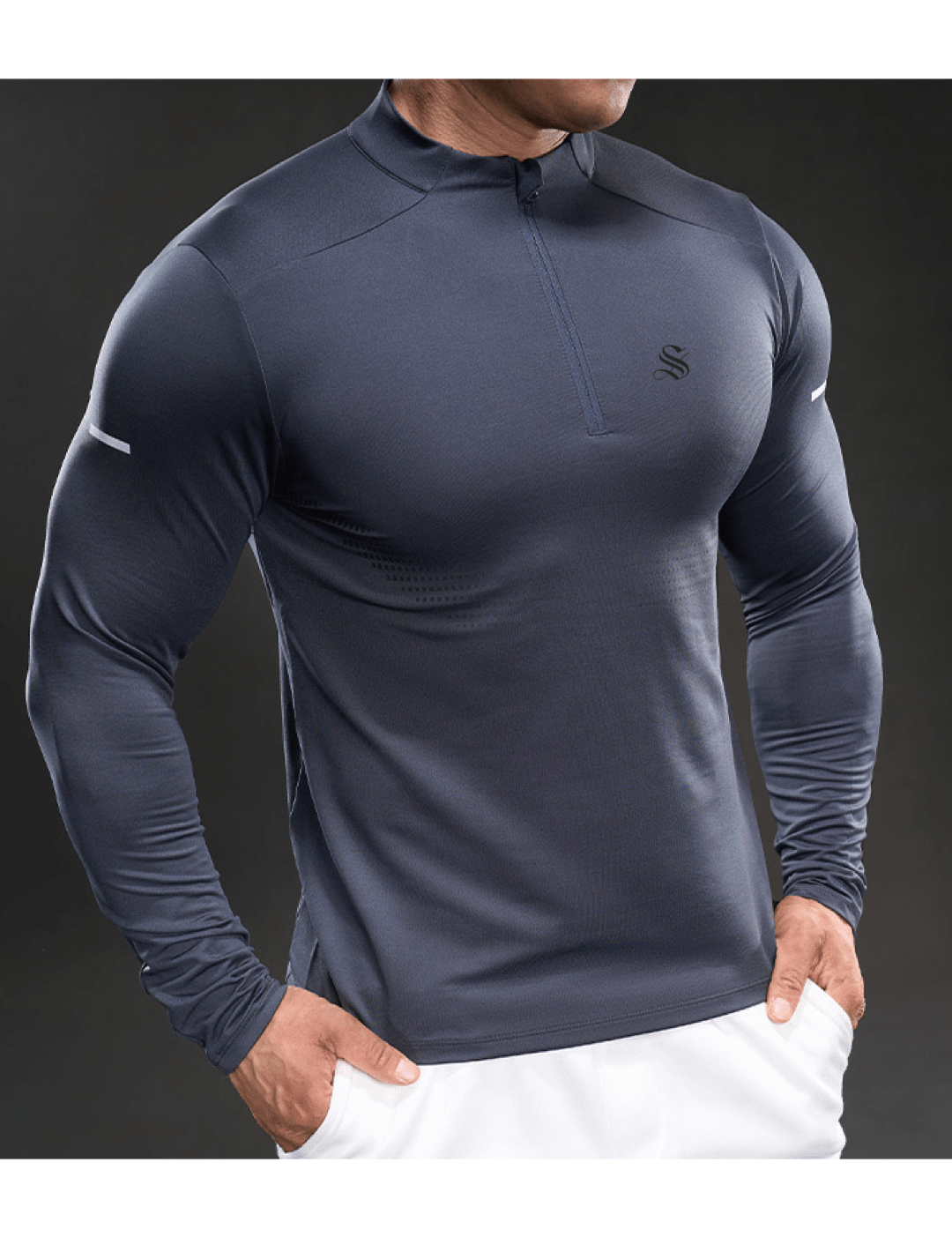 Fujaza 127 - Long Sleeves Track Top for Men - Sarman Fashion - Wholesale Clothing Fashion Brand for Men from Canada