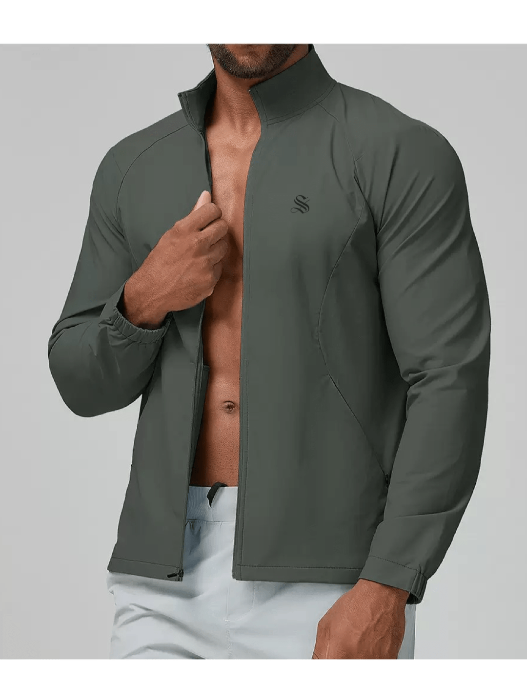 Fujaza 4 - Long Sleeves Track Top for Men - Sarman Fashion - Wholesale Clothing Fashion Brand for Men from Canada