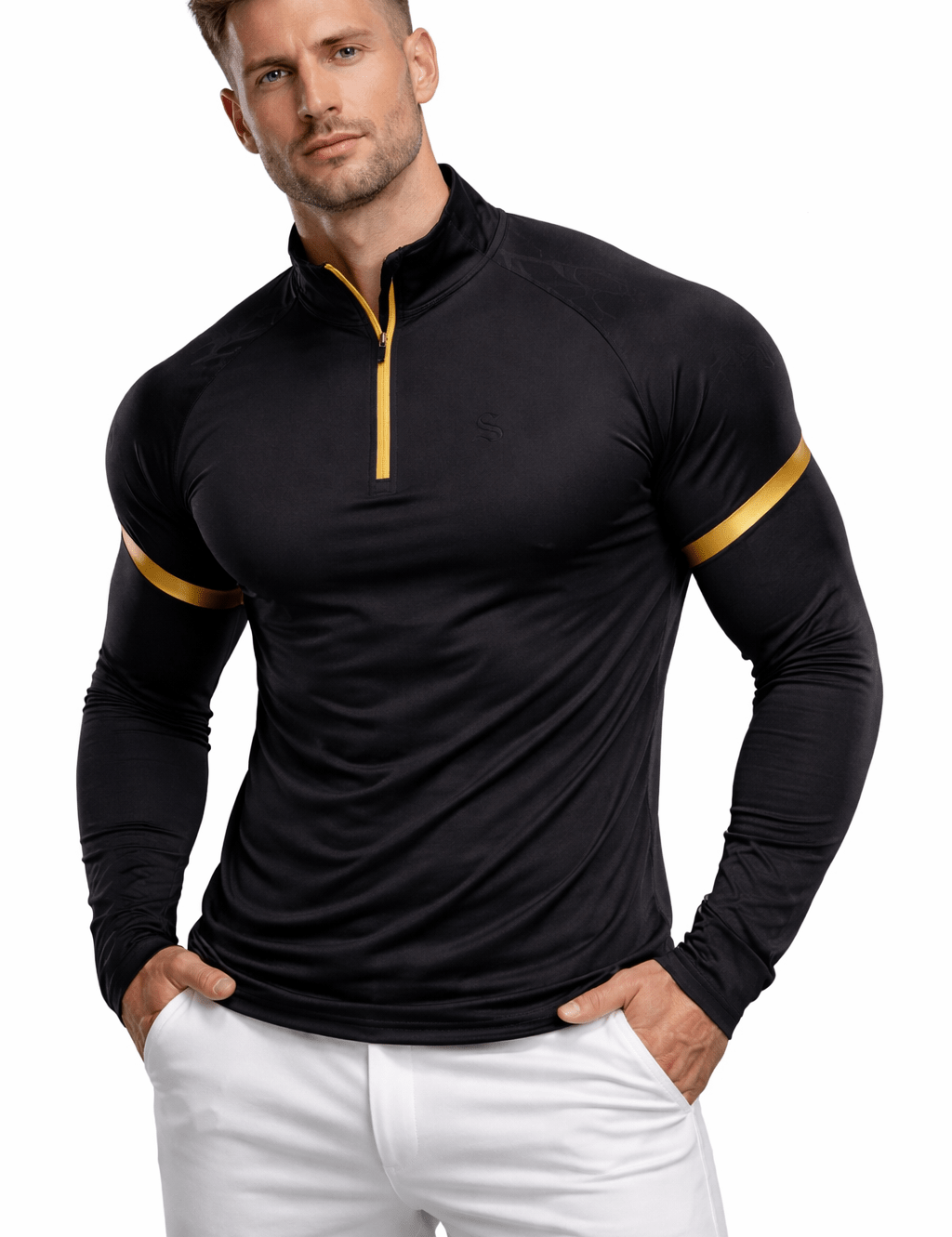 Fujaza 5 - Long Sleeves Track Top for Men - Sarman Fashion - Wholesale Clothing Fashion Brand for Men from Canada