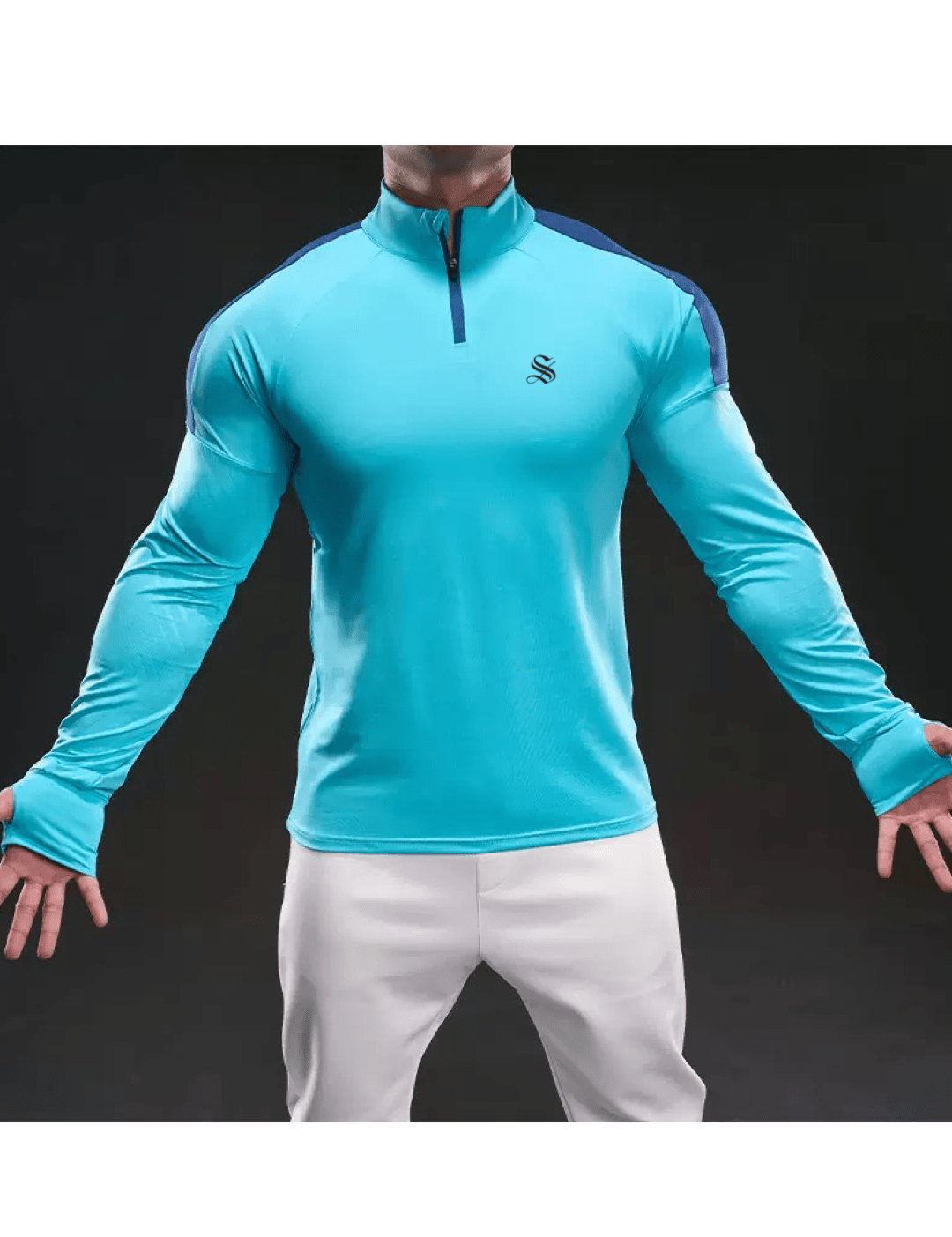 Fujaza 6 - Long Sleeves Track Top for Men - Sarman Fashion - Wholesale Clothing Fashion Brand for Men from Canada