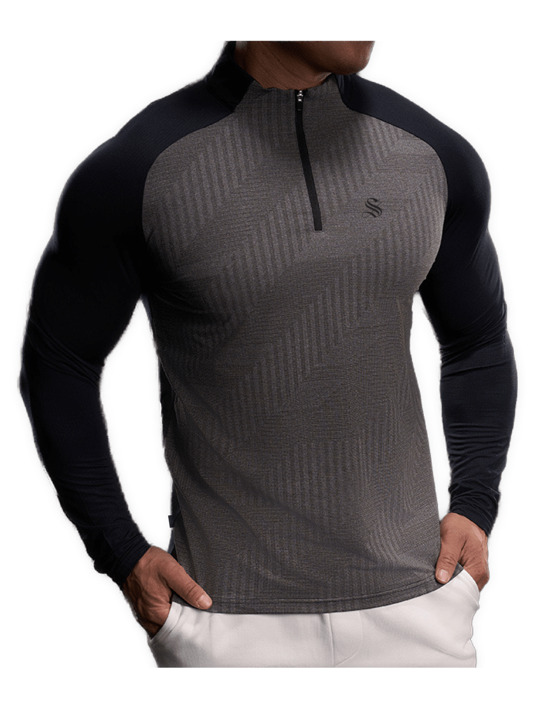 Fujaza 76 - Long Sleeves Track Top for Men - Sarman Fashion - Wholesale Clothing Fashion Brand for Men from Canada