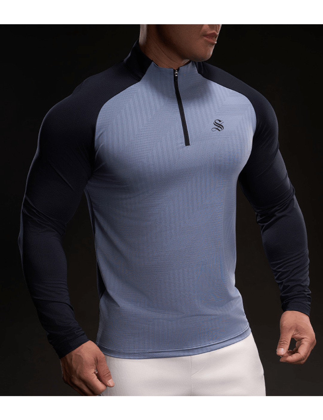 Fujaza 76 - Long Sleeves Track Top for Men - Sarman Fashion - Wholesale Clothing Fashion Brand for Men from Canada