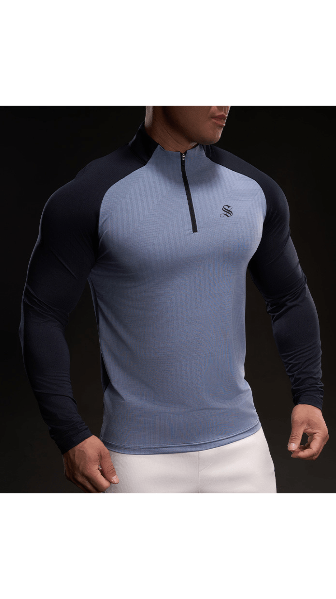 Fujaza 76 - Long Sleeves Track Top for Men - Sarman Fashion - Wholesale Clothing Fashion Brand for Men from Canada