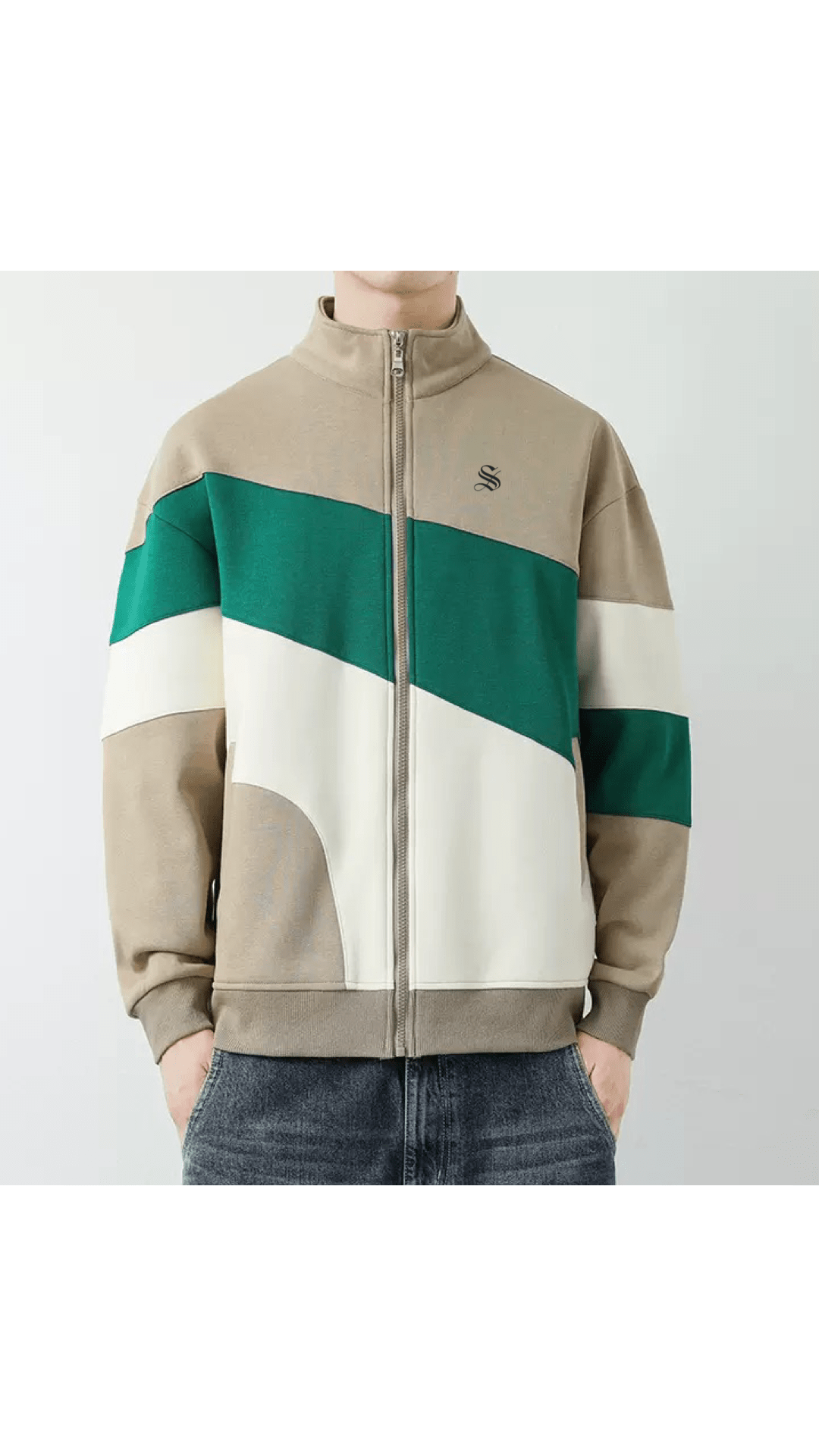 Fujaza 77 - Long Sleeves Track Top for Men - Sarman Fashion - Wholesale Clothing Fashion Brand for Men from Canada