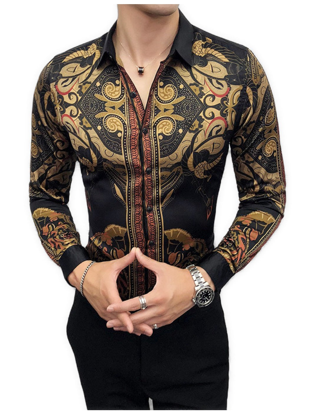 Fumi - Long Sleeves Shirt for Men - Sarman Fashion - Wholesale Clothing Fashion Brand for Men from Canada