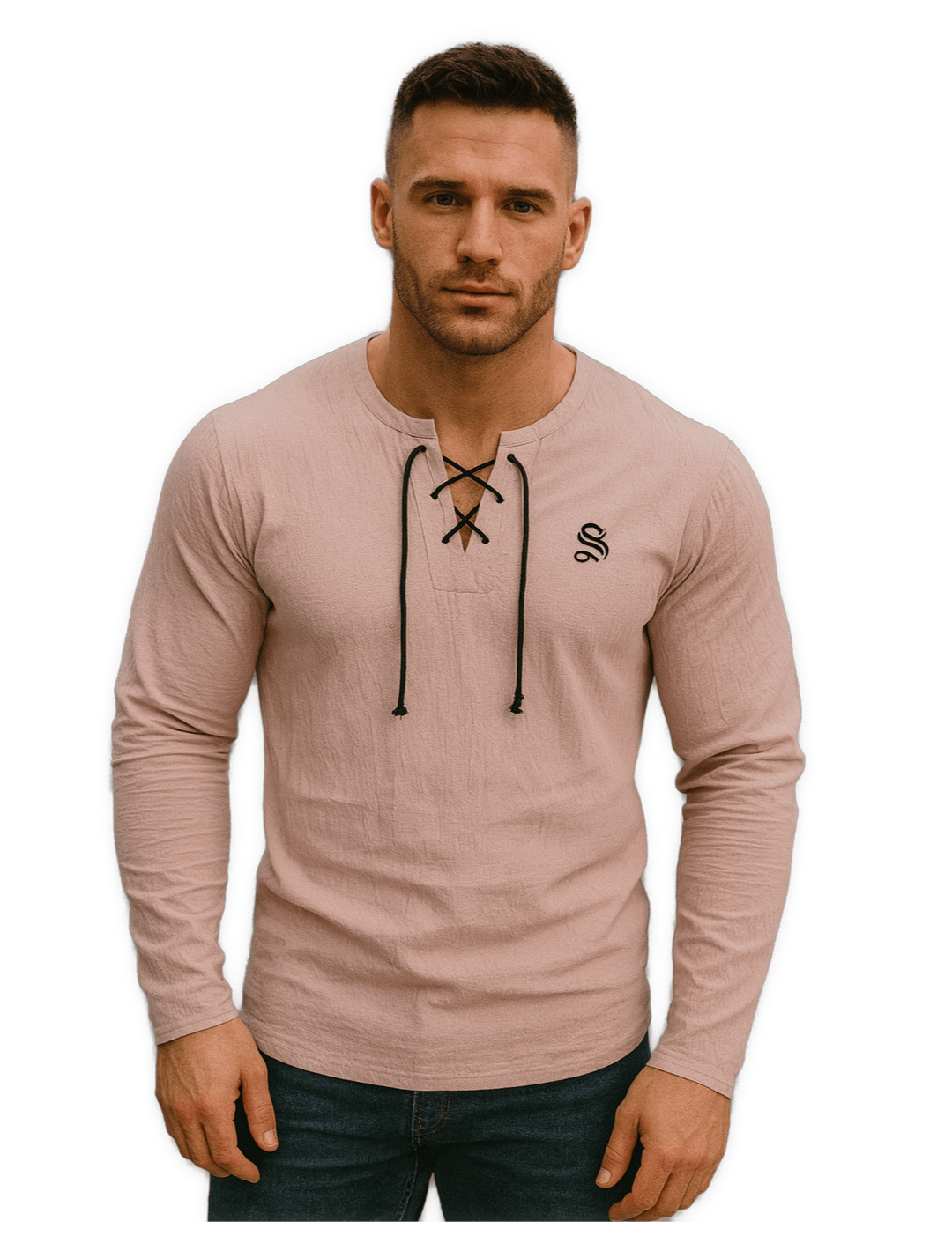 Gak 2 - Long V - Neck Shirt for Men - Sarman Fashion - Wholesale Clothing Fashion Brand for Men from Canada