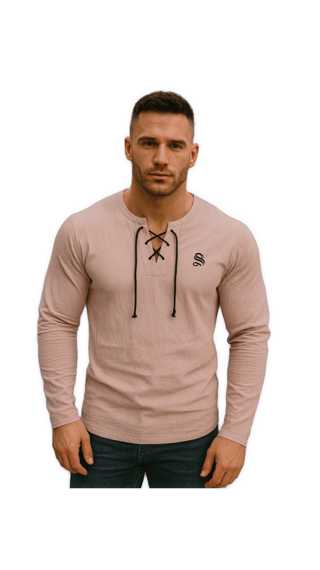 Gak 2 - Long V - Neck Shirt for Men - Sarman Fashion - Wholesale Clothing Fashion Brand for Men from Canada