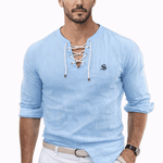 Gak - Long V - Neck Shirt for Men - Sarman Fashion - Wholesale Clothing Fashion Brand for Men from Canada