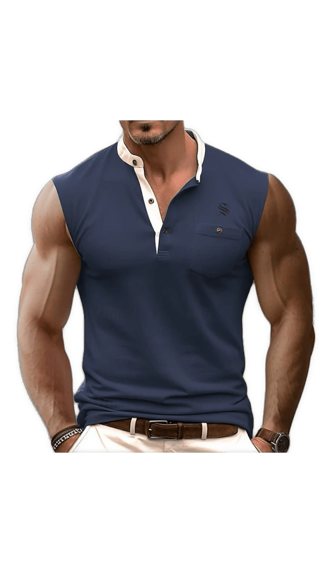 Gato 3 - Tank Top for Men - Sarman Fashion - Wholesale Clothing Fashion Brand for Men from Canada