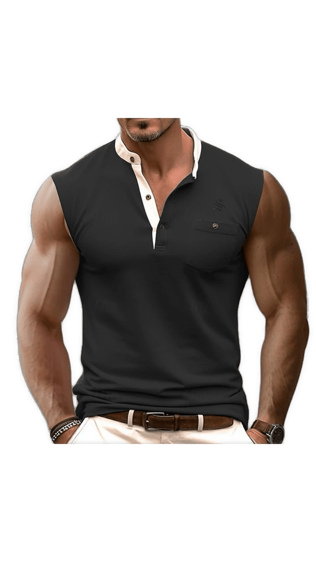 Gato 3 - Tank Top for Men - Sarman Fashion - Wholesale Clothing Fashion Brand for Men from Canada