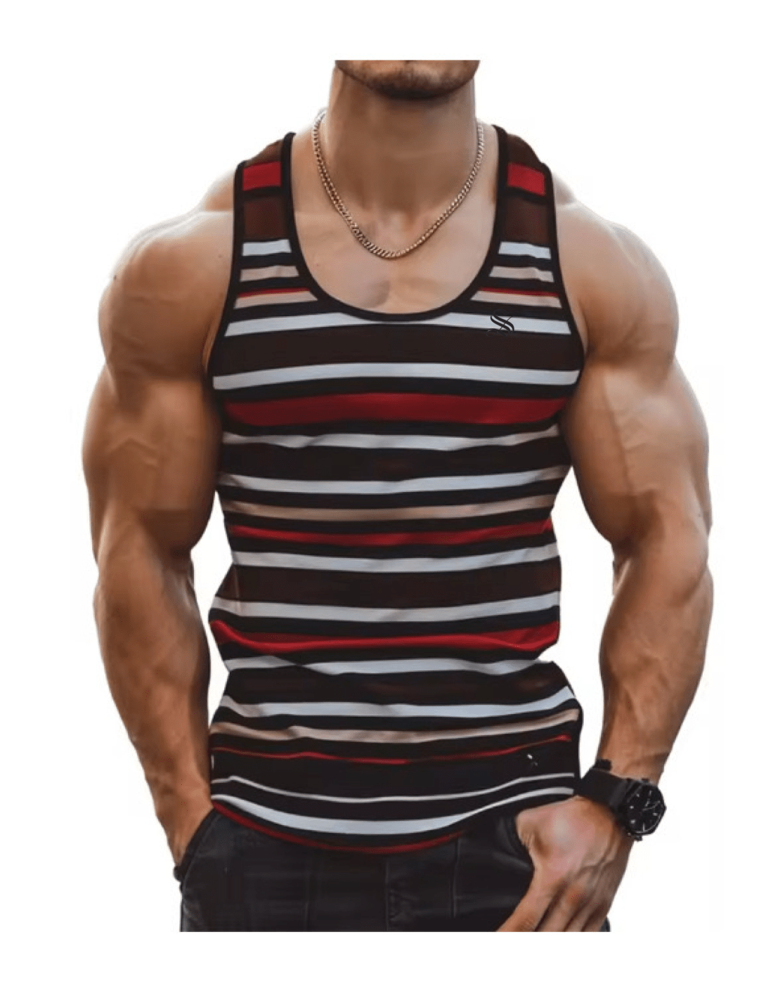 Gato 76 - Tank Top for Men - Sarman Fashion - Wholesale Clothing Fashion Brand for Men from Canada