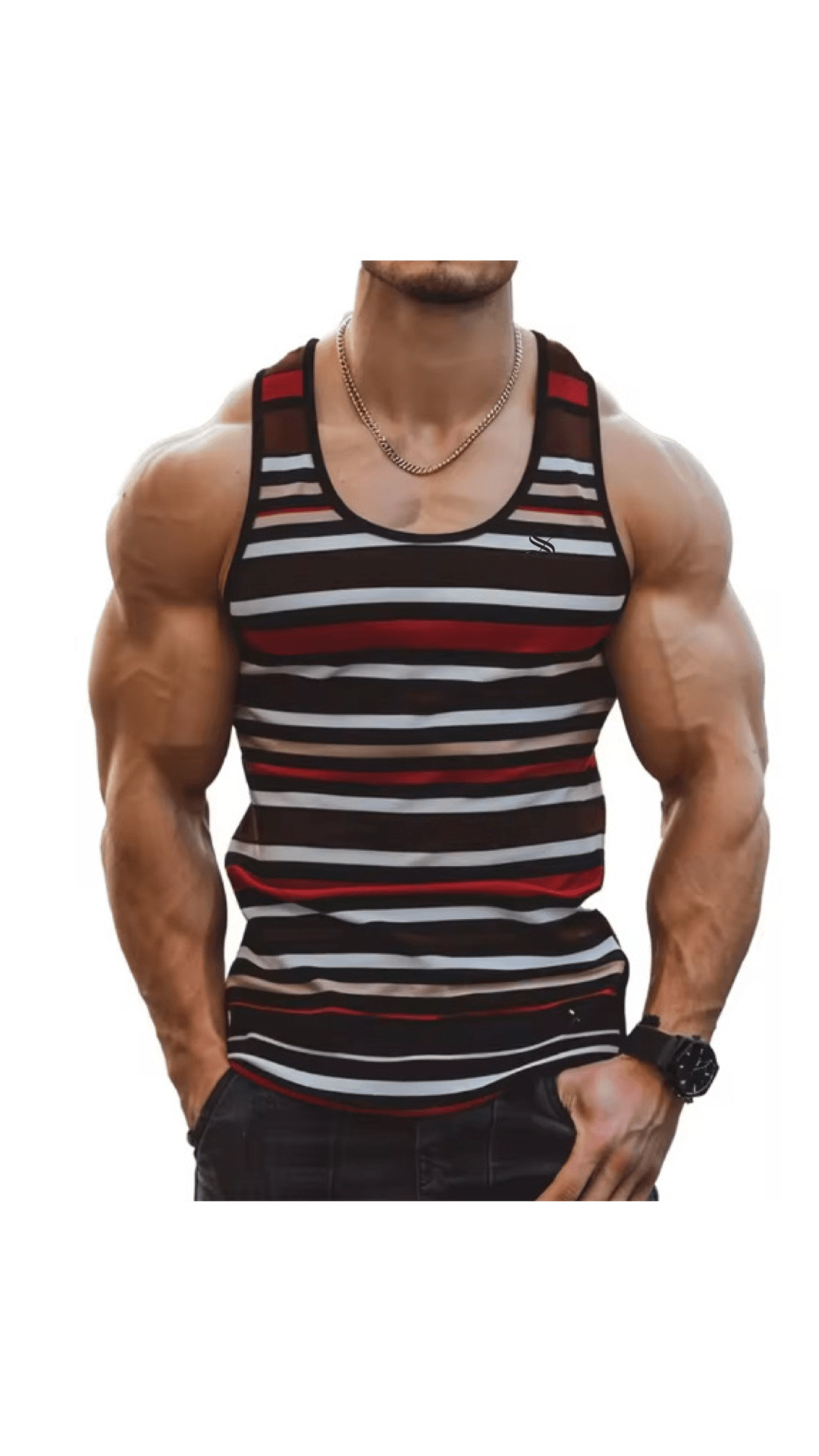 Gato 76 - Tank Top for Men - Sarman Fashion - Wholesale Clothing Fashion Brand for Men from Canada
