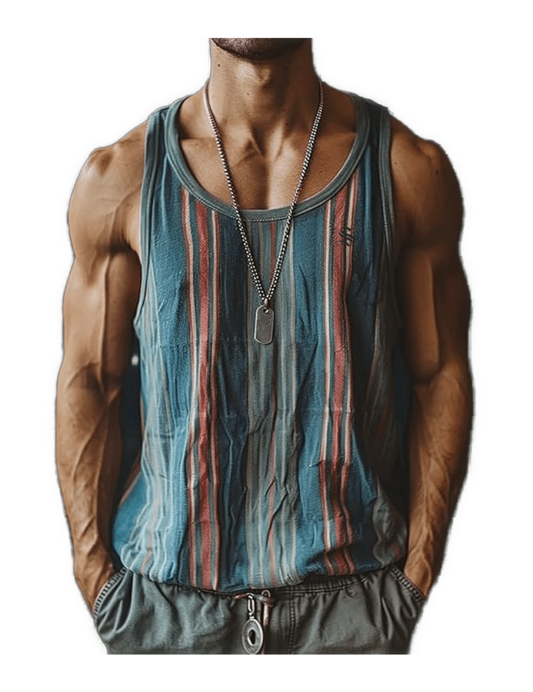 Gato 78 - Tank Top for Men - Sarman Fashion - Wholesale Clothing Fashion Brand for Men from Canada
