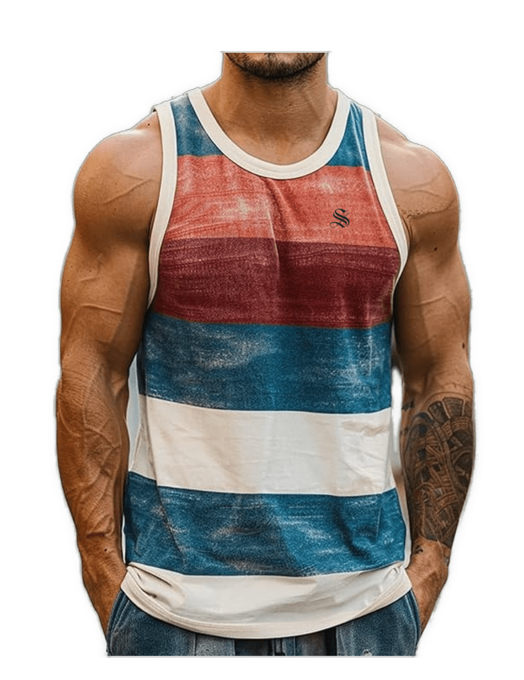 Gato 81 - Tank Top for Men - Sarman Fashion - Wholesale Clothing Fashion Brand for Men from Canada
