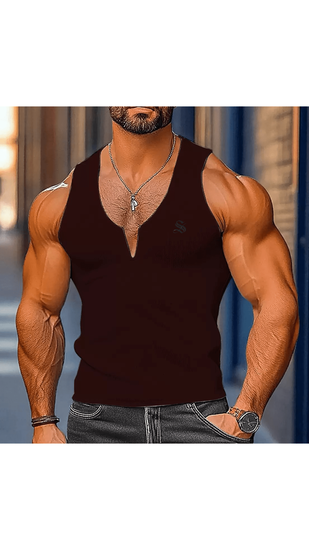 Gato T2 - Tank Top for Men - Sarman Fashion - Wholesale Clothing Fashion Brand for Men from Canada