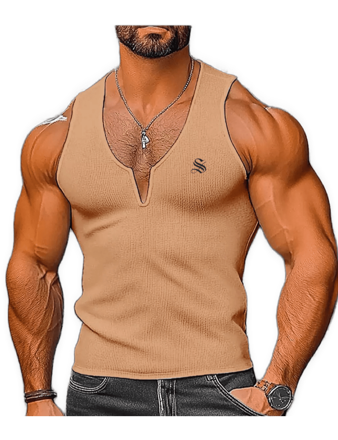 Gato T2 - Tank Top for Men - Sarman Fashion - Wholesale Clothing Fashion Brand for Men from Canada