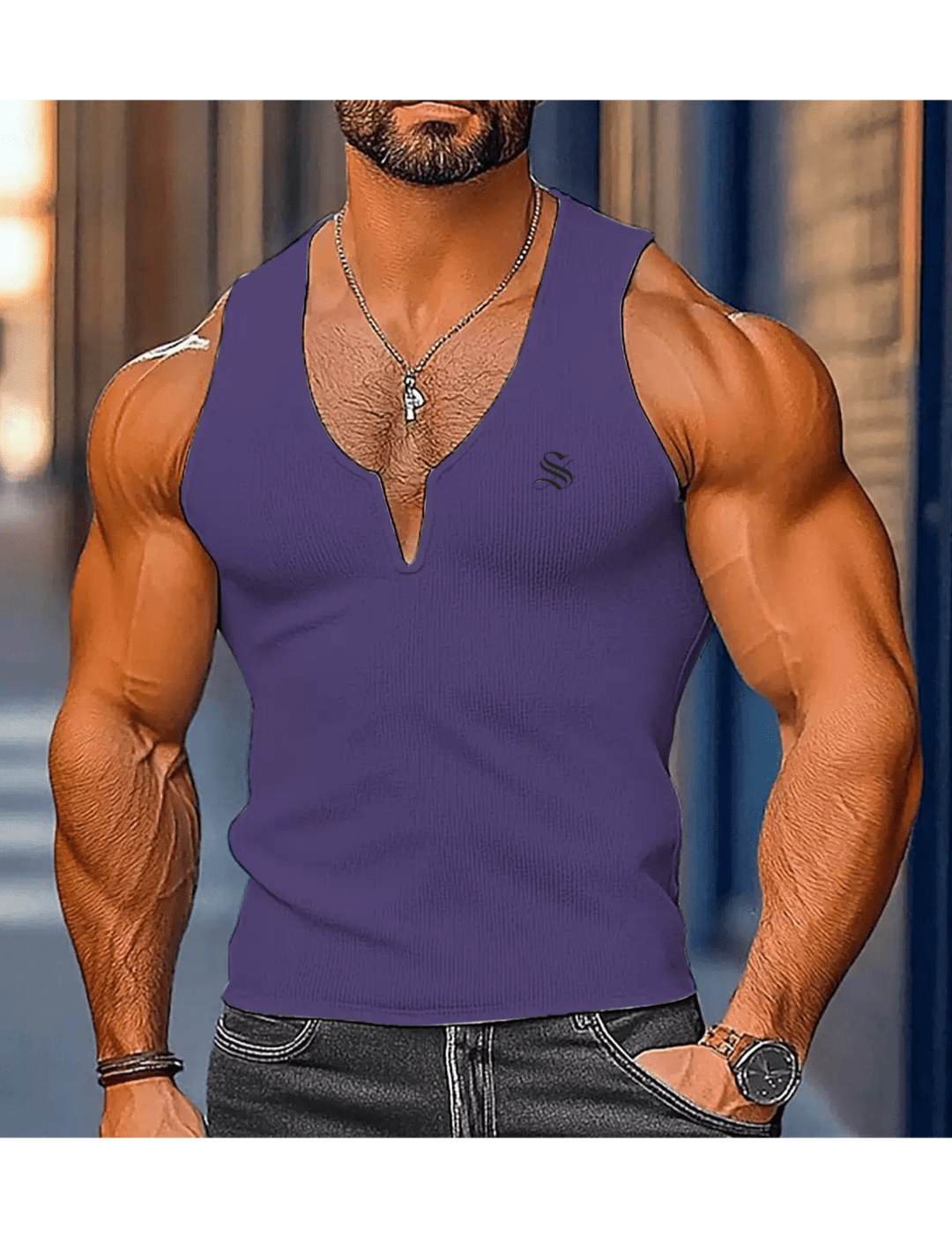 Gato T2 - Tank Top for Men - Sarman Fashion - Wholesale Clothing Fashion Brand for Men from Canada