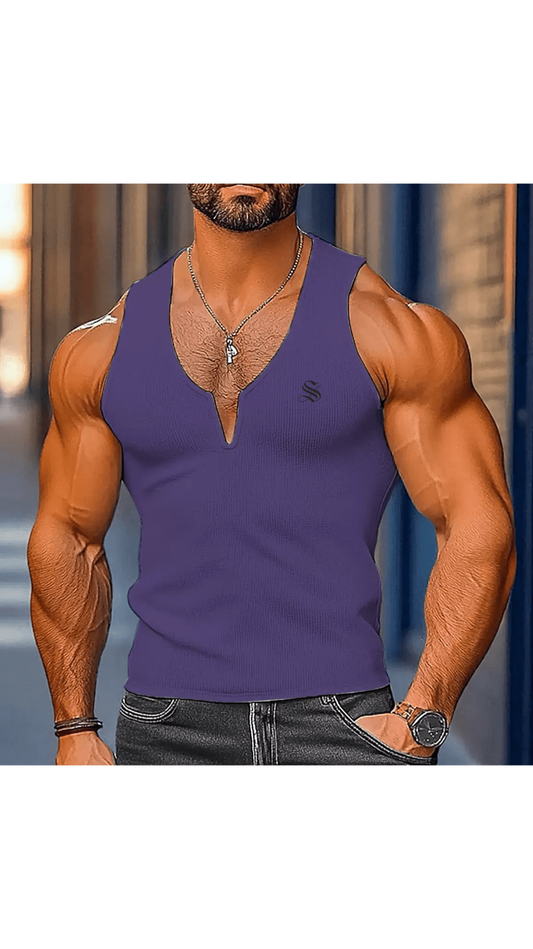 Gato T2 - Tank Top for Men - Sarman Fashion - Wholesale Clothing Fashion Brand for Men from Canada