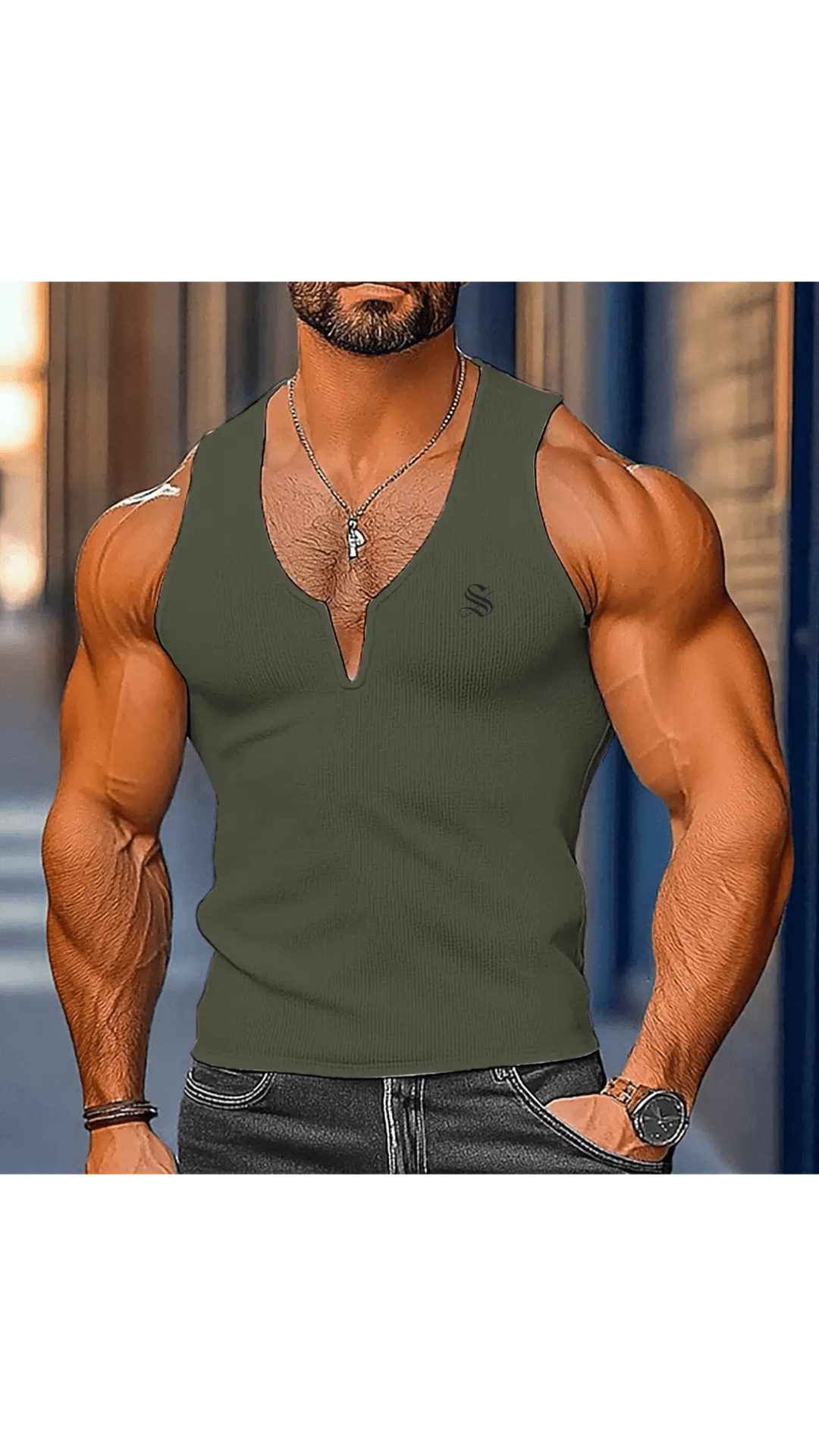 Gato T2 - Tank Top for Men - Sarman Fashion - Wholesale Clothing Fashion Brand for Men from Canada