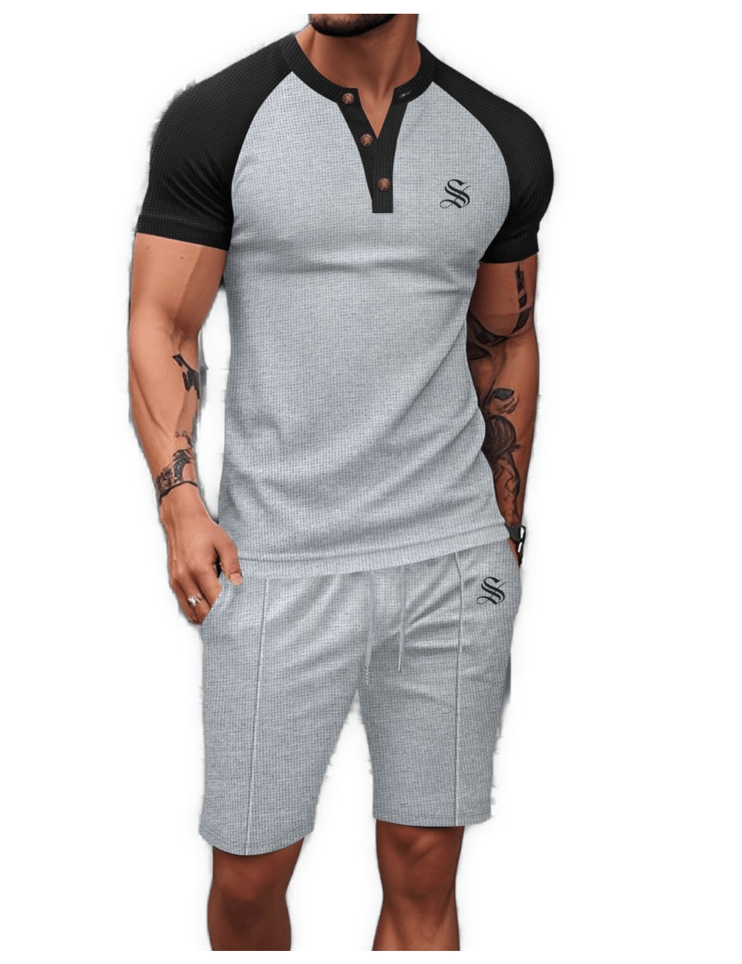 GFT 2 - Top & Shorts for Men - Sarman Fashion - Wholesale Clothing Fashion Brand for Men from Canada