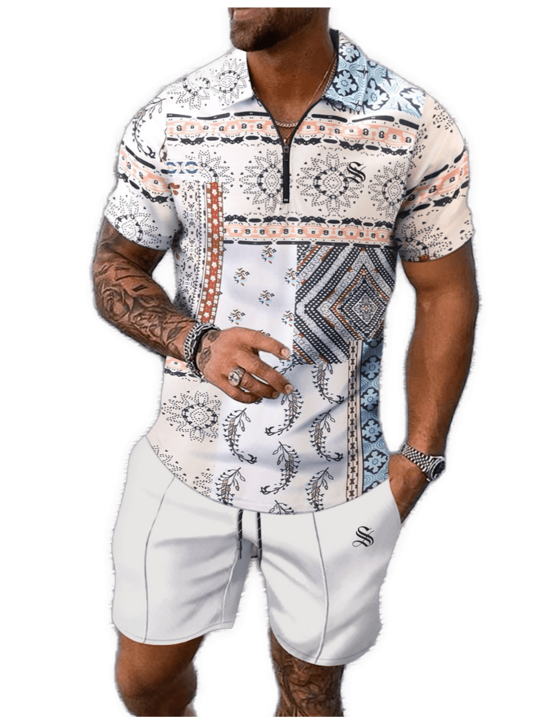GFT 3 - Top & Shorts for Men - Sarman Fashion - Wholesale Clothing Fashion Brand for Men from Canada