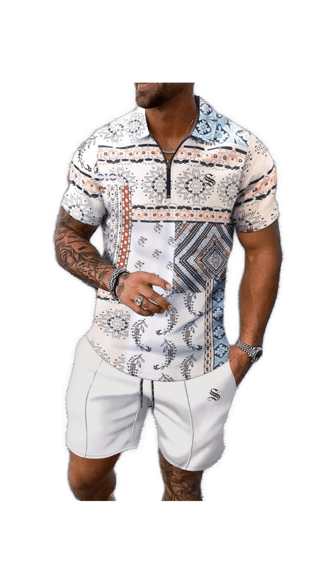 GFT 3 - Top & Shorts for Men - Sarman Fashion - Wholesale Clothing Fashion Brand for Men from Canada