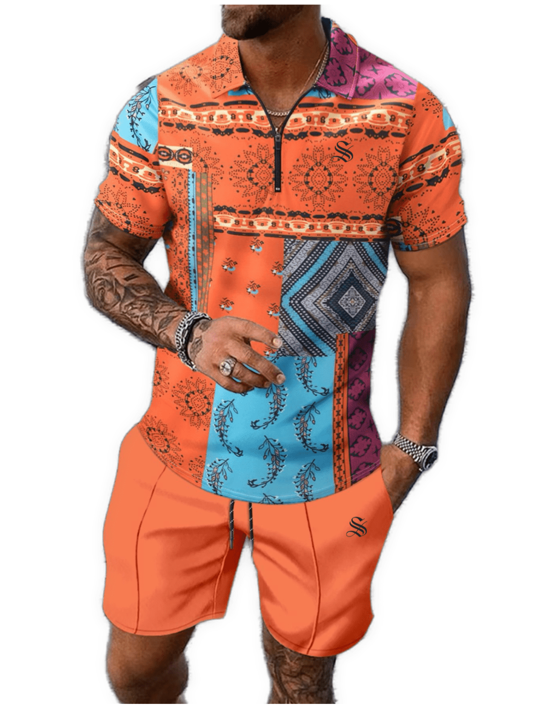 GFT 3 - Top & Shorts for Men - Sarman Fashion - Wholesale Clothing Fashion Brand for Men from Canada