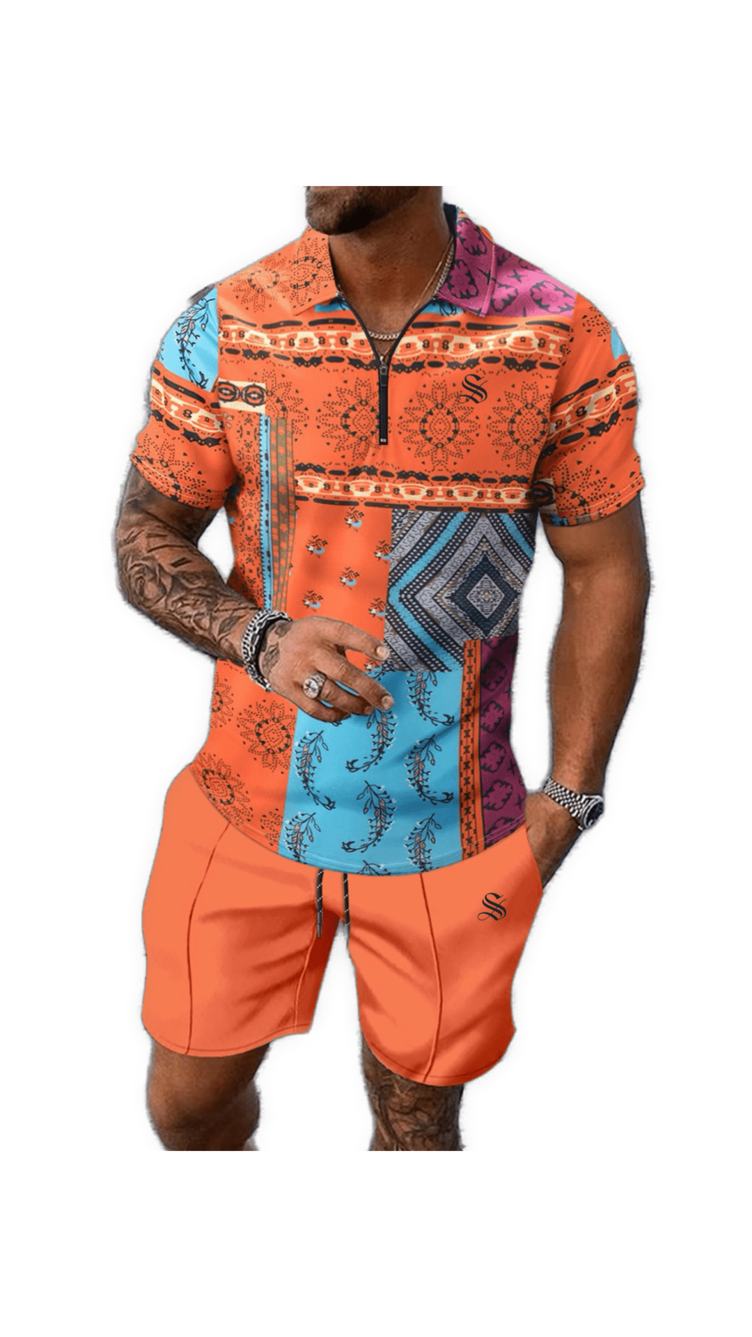 GFT 3 - Top & Shorts for Men - Sarman Fashion - Wholesale Clothing Fashion Brand for Men from Canada