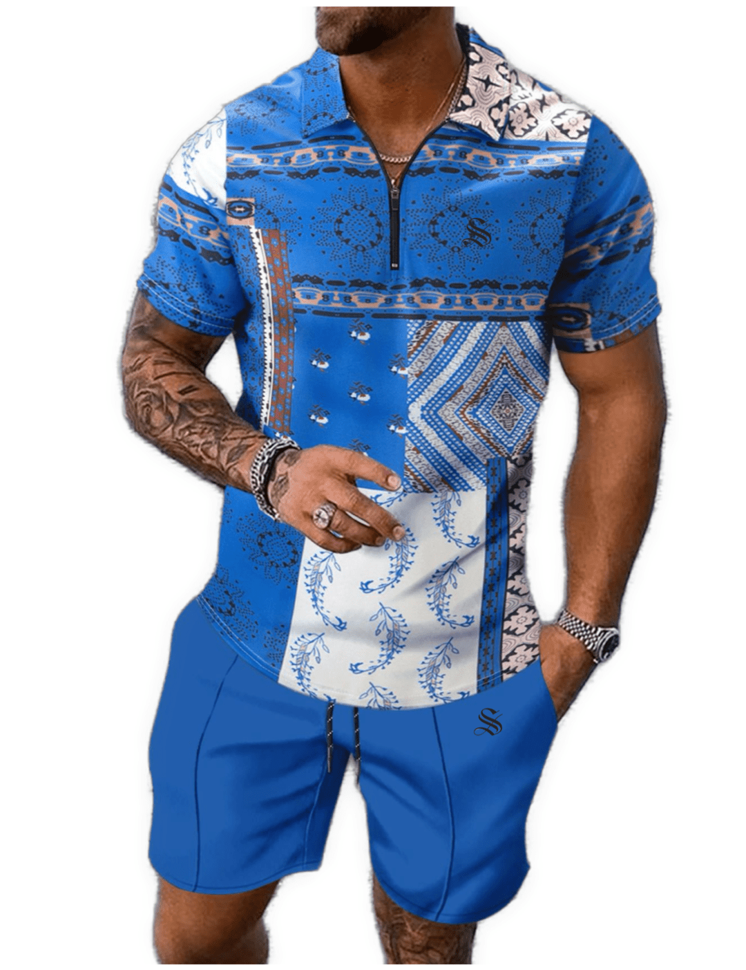 GFT 3 - Top & Shorts for Men - Sarman Fashion - Wholesale Clothing Fashion Brand for Men from Canada