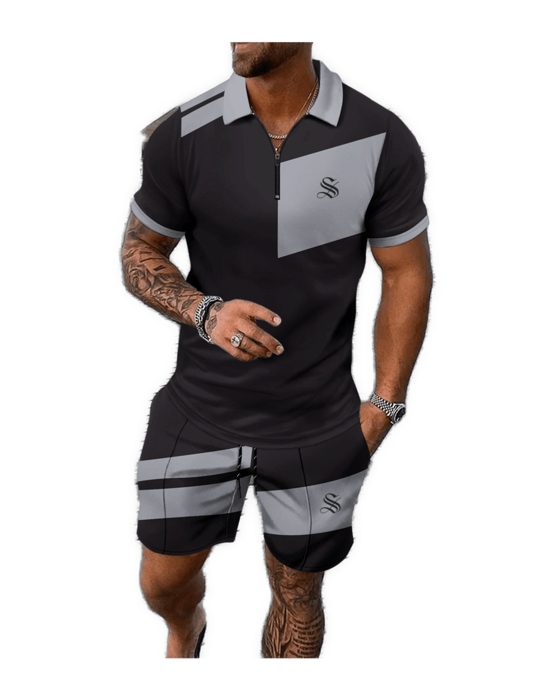 GFT 4 - Top & Shorts for Men - Sarman Fashion - Wholesale Clothing Fashion Brand for Men from Canada