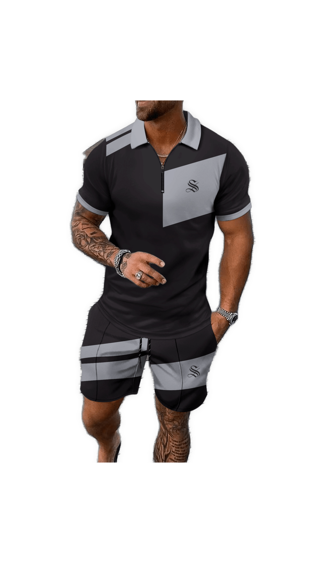 GFT 4 - Top & Shorts for Men - Sarman Fashion - Wholesale Clothing Fashion Brand for Men from Canada