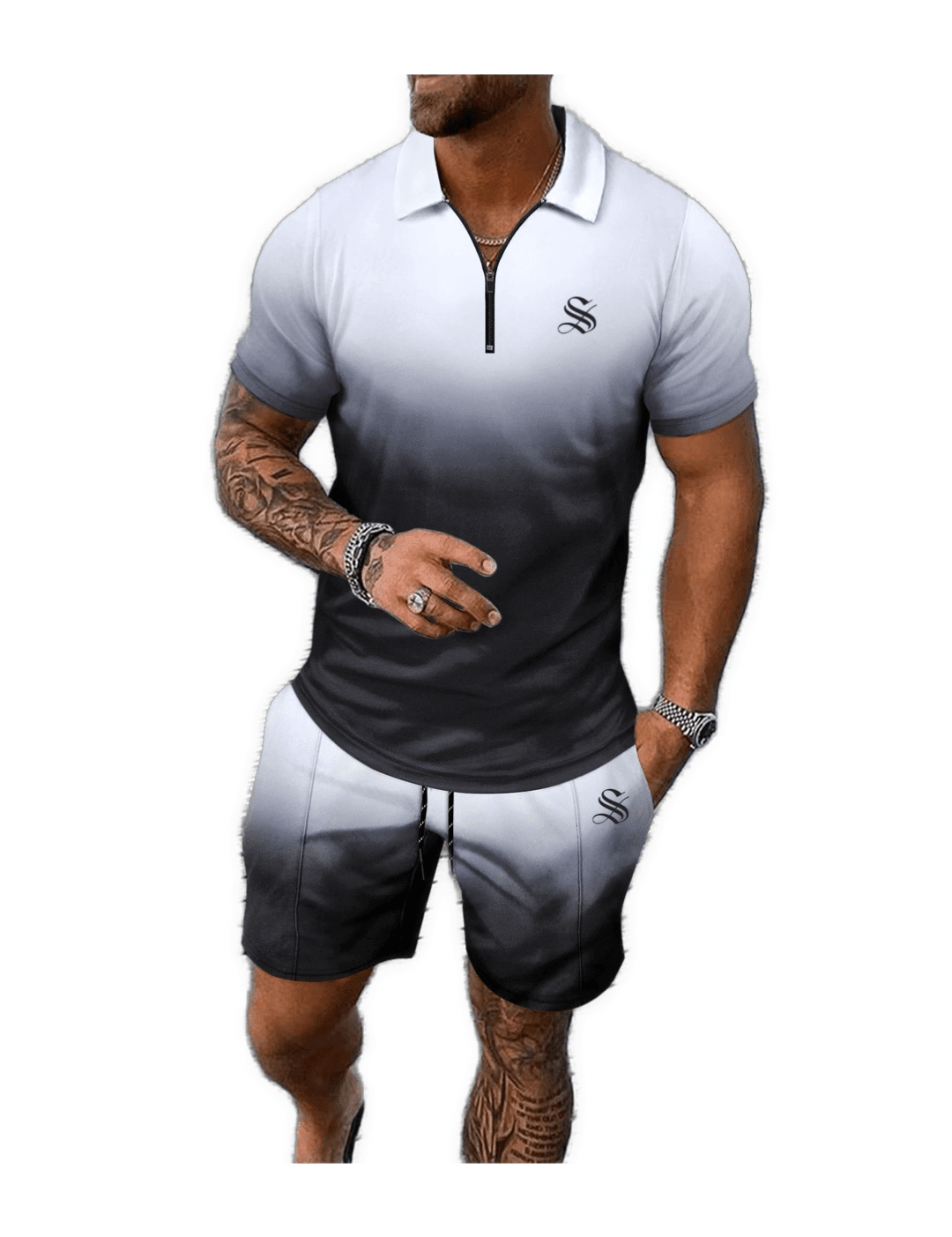 GFT 6E - Top & Shorts for Men - Sarman Fashion - Wholesale Clothing Fashion Brand for Men from Canada