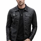 Ghost Rider - Black Jacket for Men - Sarman Fashion - Wholesale Clothing Fashion Brand for Men from Canada