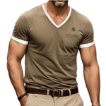 Giopae - V - Neck T-Shirt for Men - Sarman Fashion - Wholesale Clothing Fashion Brand for Men from Canada
