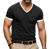Giopae - V - Neck T-Shirt for Men - Sarman Fashion - Wholesale Clothing Fashion Brand for Men from Canada