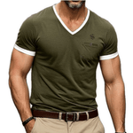 Giopae - V - Neck T-Shirt for Men - Sarman Fashion - Wholesale Clothing Fashion Brand for Men from Canada