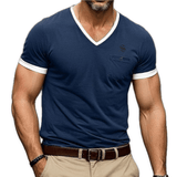 Giopae - V - Neck T-Shirt for Men - Sarman Fashion - Wholesale Clothing Fashion Brand for Men from Canada