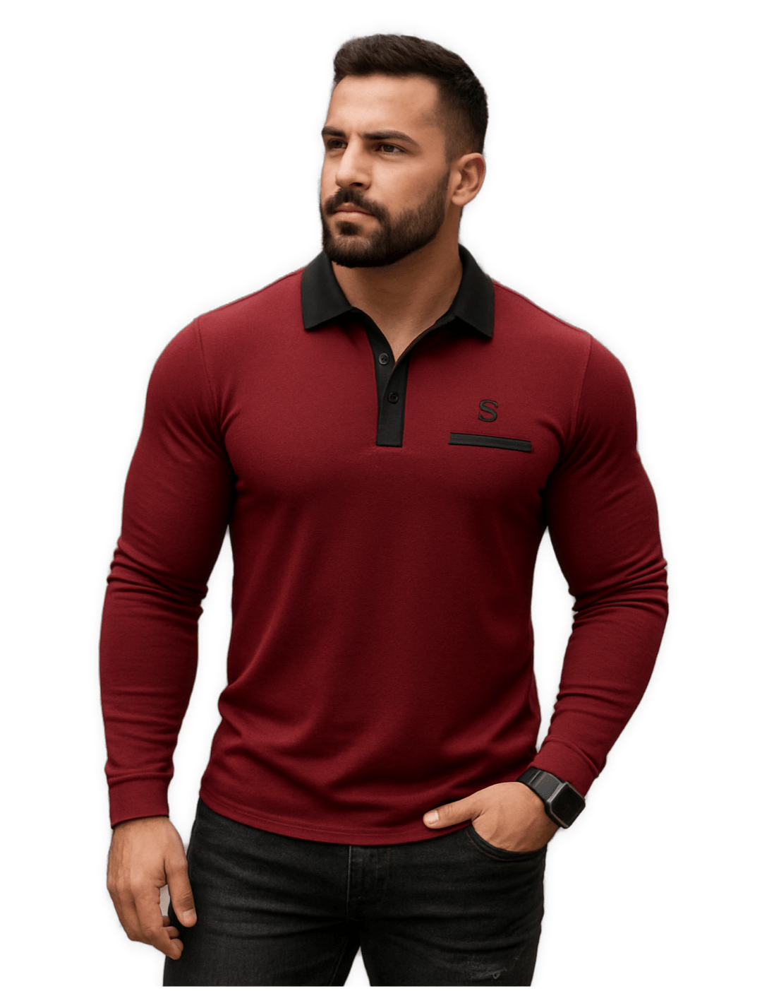 GOF - Long Sleeves Shirt for Men - Sarman Fashion - Wholesale Clothing Fashion Brand for Men from Canada