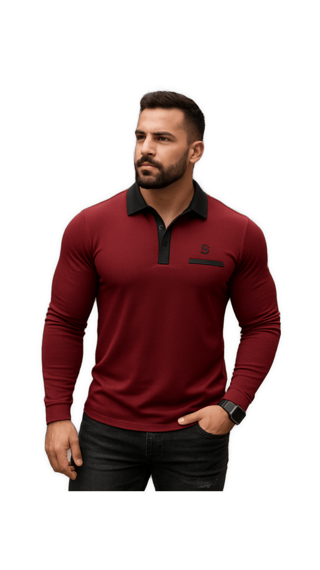 GOF - Long Sleeves Shirt for Men - Sarman Fashion - Wholesale Clothing Fashion Brand for Men from Canada