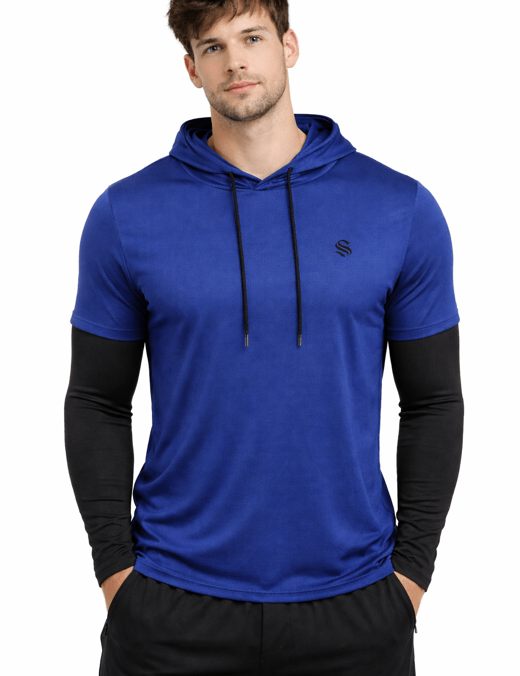 Googly - Hood Long Sleeves shirt for Men - Sarman Fashion - Wholesale Clothing Fashion Brand for Men from Canada